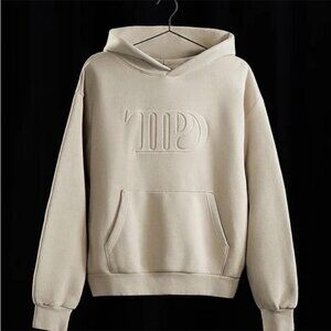 Women's Cream and Tan Hoodie